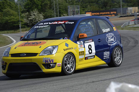 Michael Skipper har været hurtig men uheldig med sin Ford Fiesta ST150 ved seneste afdeling af Advan Cuppen.